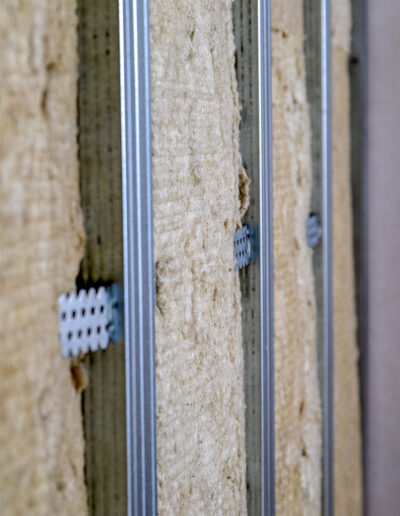 Interior repair, construction and renovation. Metal profiles and fasteners, stone wool insulation